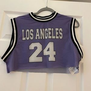 Adika Purple cropped jersey